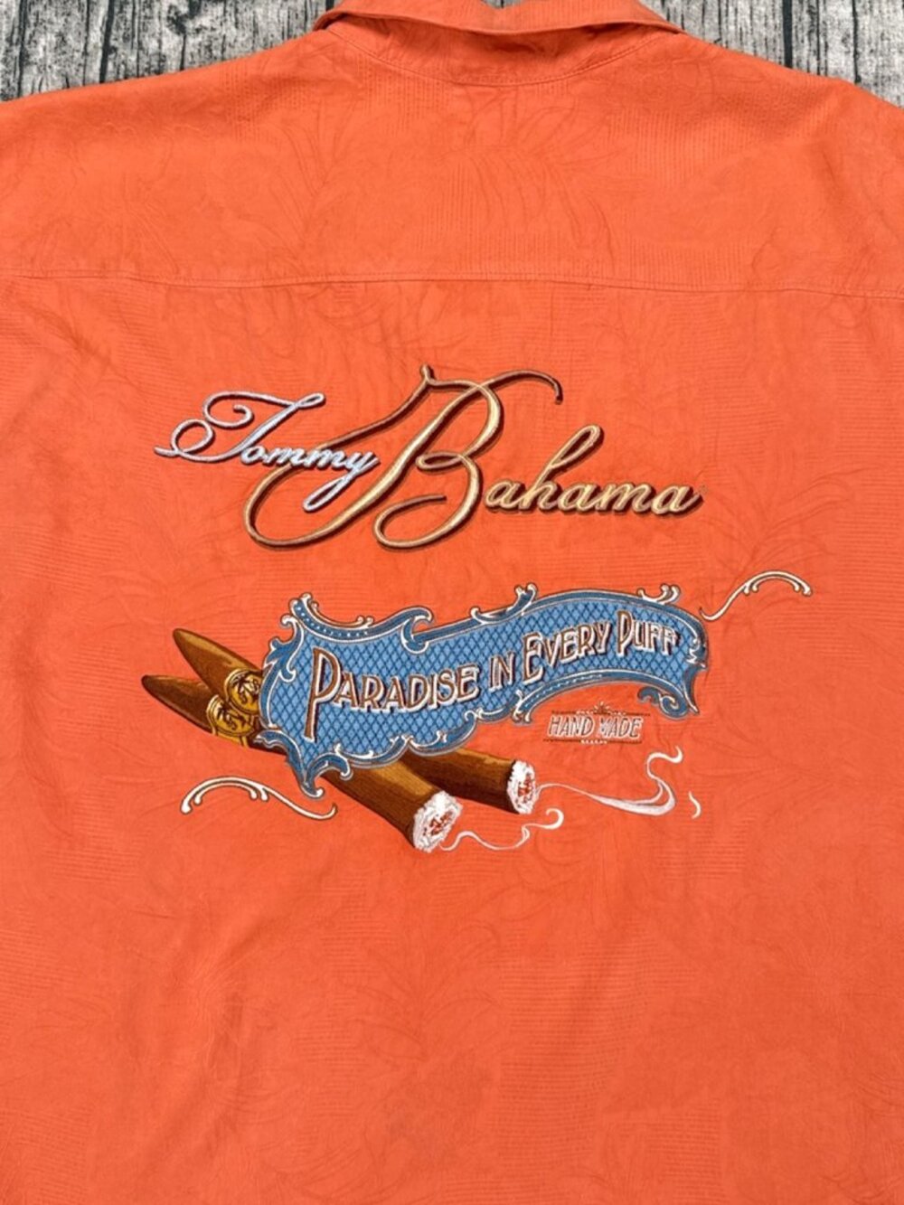 Tommy Bahama Paradise In Every Puff Silk Camp Shirt Men XXL Coral